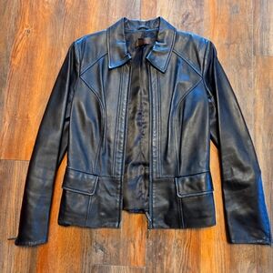 Danier Leather Black Leather Jacket